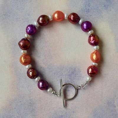 Large Baroque Pearls with Sterling Silver Toggle £39