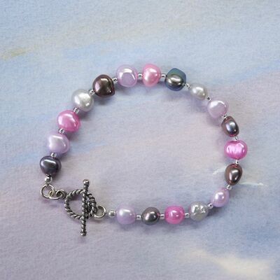 Pearl Nuggets with Sterling Silver Toggle £32