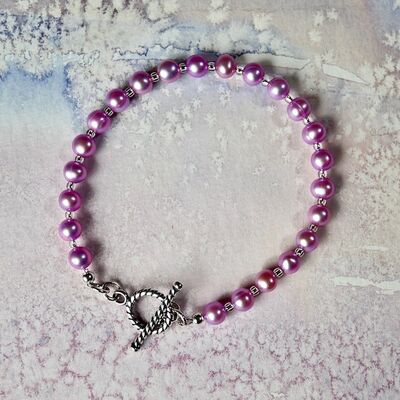 Round Pearls with Sterling Silver Toggle £35