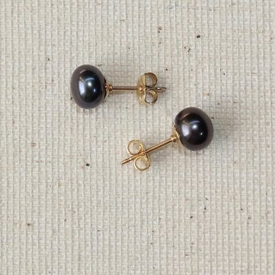 Button Pearls on Gold Filled Studs £16.00
