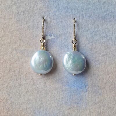 Pearls Discs on Gold Filled Hooks £15