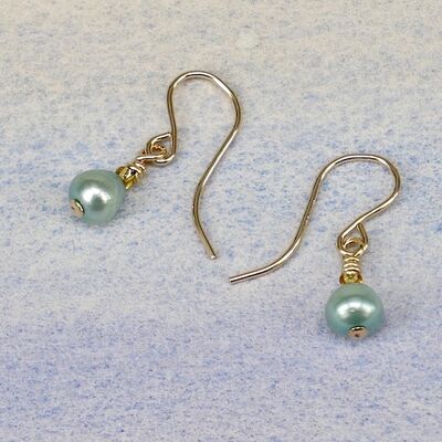 Pearl Teardrops on Gold Filled Hooks £14