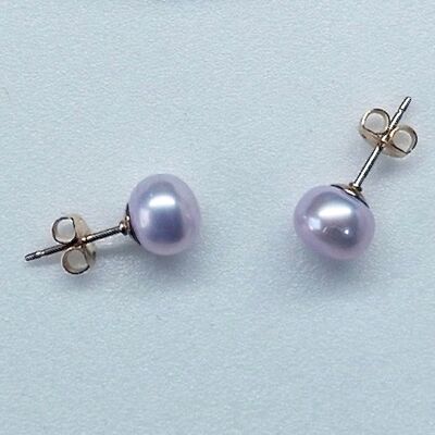 Button Pearls on Gold Filled Studs £16.00