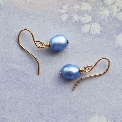 Pearl Nuggets on Gold Filled Hooks