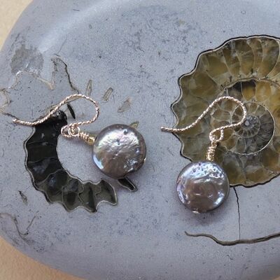 Pearls Discs on Gold Filled Hooks £15