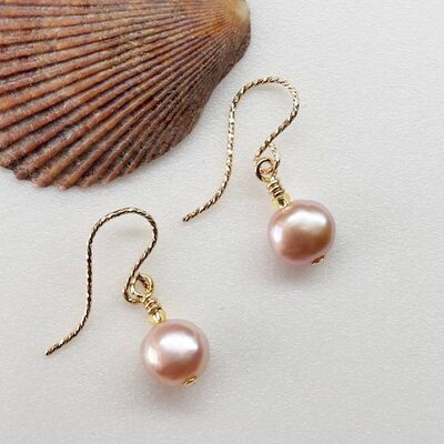 Pearl Nuggets on Gold Filled Hooks £14