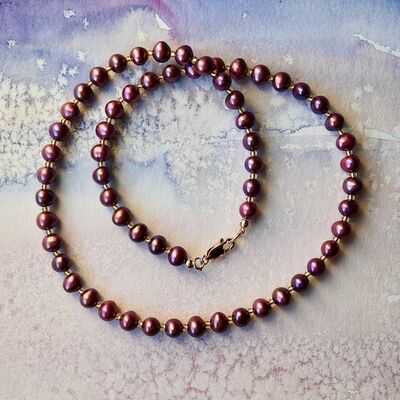 Round Pearls with 14k Gold Filled Clasp £42