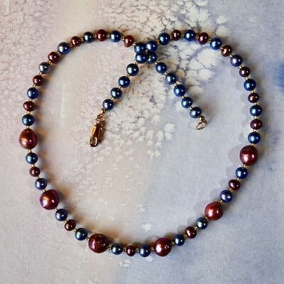 Baroque & Round Pearls with 14k Gold Filled Clasp £49