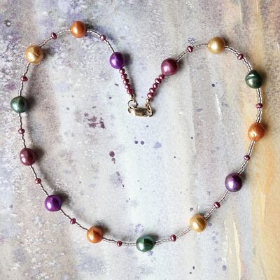 Baroque & Small Pearls with 14k Gold Filled Clasp £55