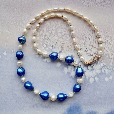 Baroque & Rice Pearls with 14k Gold Filled Clasp