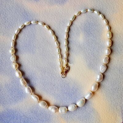 Baroque Pearls with 14k Gold Filled Clasp