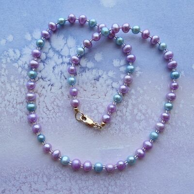 Round Pearls with Gold Filled Clasp