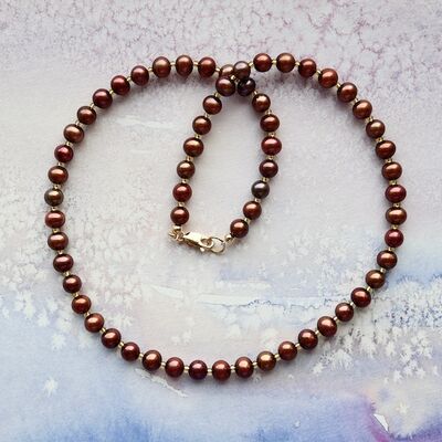 Round Pearls with 14k Gold Filled Clasp £42