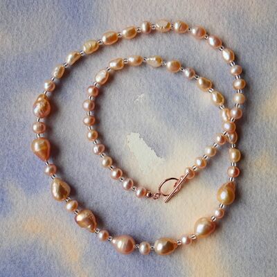 Baroque Pearls with Rose Gold Filled Toggle £49