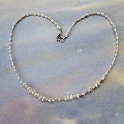BIWA and Rice Pearls with Sterling Silver Clasp £39