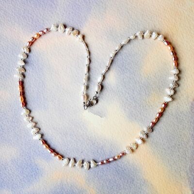 Mixed Pearls with Sterling Silver Clasp £39