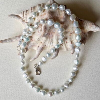 Pearl Nuggets with Sterling Silver Clasp £39