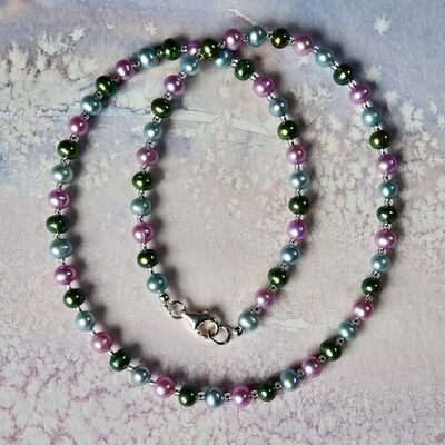 Round Pearls with Sterling Silver Clasp