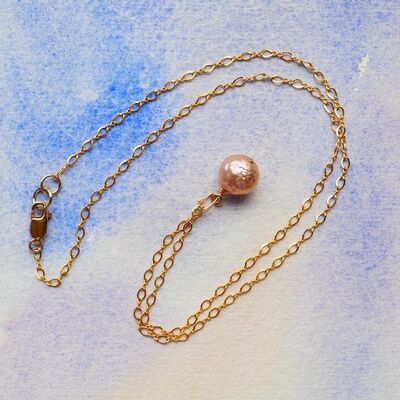 Baroque Pearl with 14k Gold Filled Chain & Bail £42