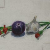 Plum, Garlic and Carnations ©
