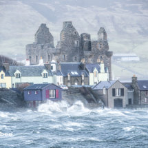 Storm Gertrude hits Scalloway