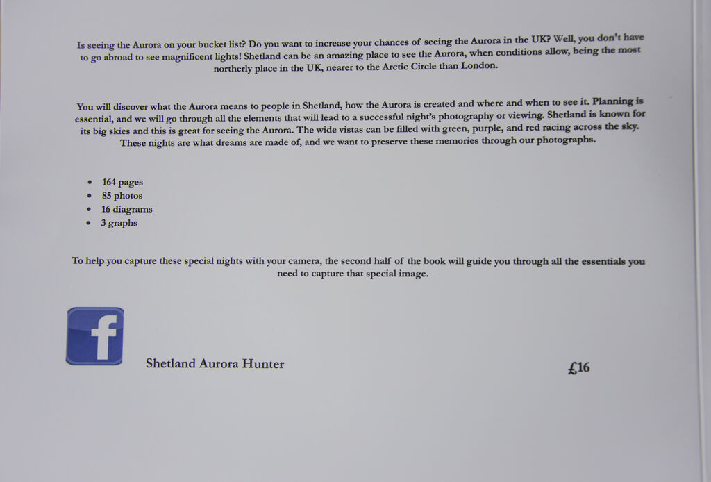 NEW SHETLAND AURORA BOOK