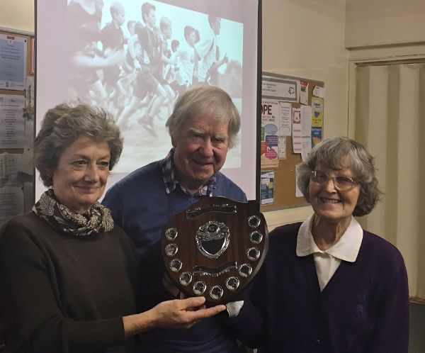 Winner Susan Thompson with Joan Robinson & Chairman Ray McKenna