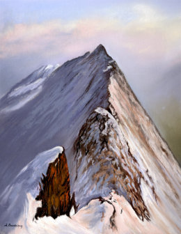 Striding Edge in Winter