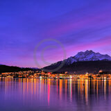18 BLUE HOUR OVER LAKE LUZERNE by Ben Peet