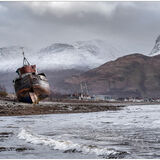 First Landscape BEACHED AT CORPACHbyLee Odell