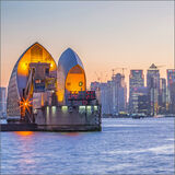 Highly Commended - SUNSET AT THE THAMES BARRIER by Gina Taylor