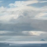Ailsa Craig from the Kilbrannan Sound, 25x30cm, oil on board, £340
