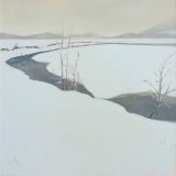 Glen Feshie in Winter, 30x30cm, oil on canvas, £360