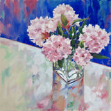 Spring Pinks, 60x60cm, oil on canvas, £795