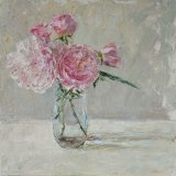 Study in Pink and Grey, 40x40cm, oil on canvas, £550