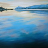 Winter Light on Loch Linhe, 60x76, oil on canvas, currently unframed price, £780, or framed £860