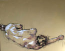 Sleeping Male Figure, 100x120cm, charcoal and oil on canvas, £1250 (unframed)