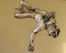 Sprawled Male Figure, 100x120cm, charcoal and oil on canvas, £1250 (unframed)