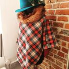 Luxury Tarten wool cape