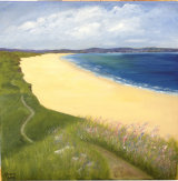 Cornish landscape in acrylic