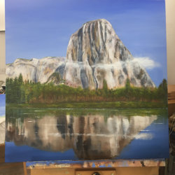 El Capitan Yosemite Acrylic on canvas