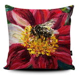 Dahlia Bumblebee Cushion Dahlia Bumblebee super soft Cushion