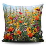 Jewel Border Cushion Jewel Border wildflower super soft cushion