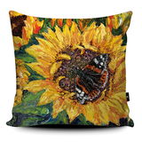 Sunflower Butterfly Cushion Sunflower Butterfly Super soft Cushion Red Admiral