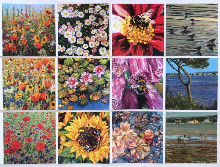 All 12 Wildflower & Coastal cards