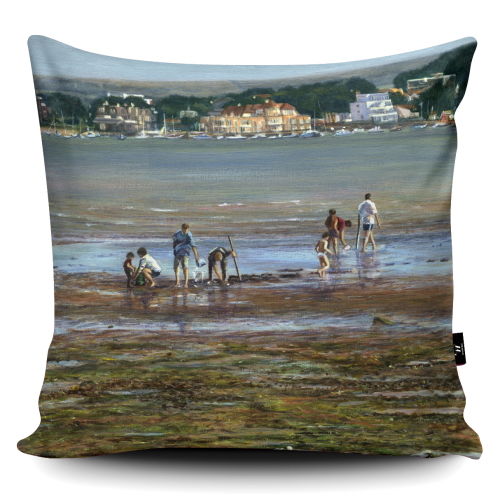Low Tide Poole Harbour Cushion Coastal super soft cushion
