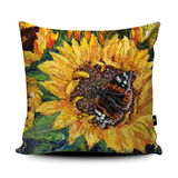 Sunflower Butterfly Cushion