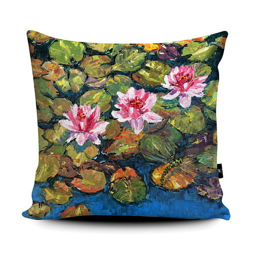 Waterlily Dragonfly super soft cushion