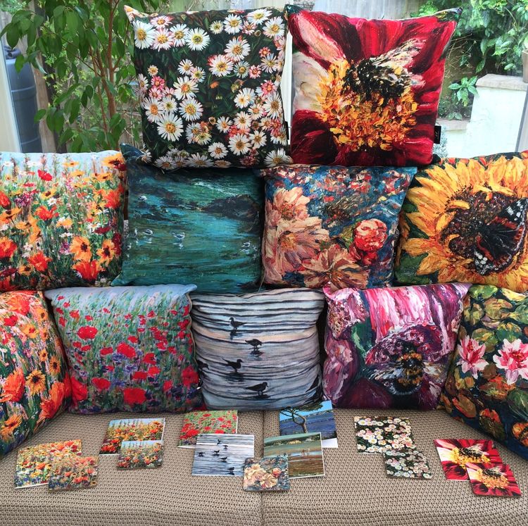 Dorset Wildflower & Coastal Cards & Cushions