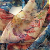 'Blossom' Paris Chiffon Scarf - detail